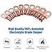 50pcs Copper Wire Lugs,10 Types UL Listed Heavy Duty Wire Lugs Battery Cable Closed Ends Bare Copper Eyelets Tubular Ring Terminal Connectors Assortment Kit