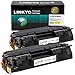 LINKYO Compatible Toner Cartridge Replacement for HP 80A CF280A (Black, 2-Pack)