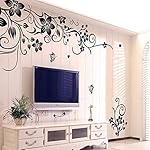 TIFENNY Hee Grand Removable Vinyl Wall Sticker Mural Decal Art - Flowers and Vine