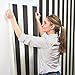 York Wallcoverings DK5994 Disney Kids Silk Stripe Removable Wallpaper, Black/White