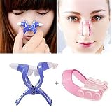 LUCKKYY 2 Piece Nose Shaping Beauty Kit Magic Nose Up Shaping Shapper Lifting + Bridge Straightening Beauty Clip
