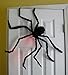 PREXTEX Halloween Spider with Light Up Eyes (LED Lights) - Decorations 4 Ft Hairy Spider Prop with Giant LED Red Eyes - Halloween Decor for Indoor, Outdoor, Golf Cart, Wall - Door Hanger