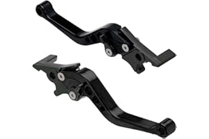 MOCNT 1 Pair Motorcycle Break Clutch Levers Adjustable 7/8" Motorbike Brake Clutch Handle Lever 22mm Handlebar CNC Aluminum C