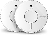 Fireangel FA6620 Optical Smoke Alarm 2-Pack 10-Year Battery White view 1