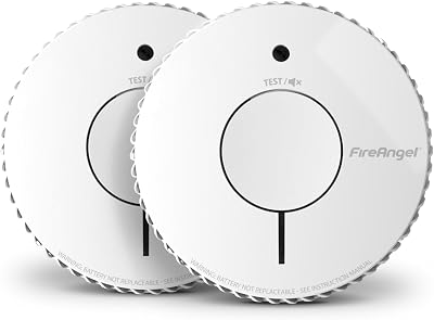 Fireangel FA6620 Optical Smoke Alarm 2-Pack 10-Year Battery White