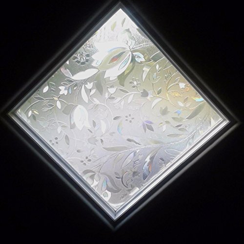 Bloss Frosted Contact Paper Privacy Window Film Stain Glass Privacy