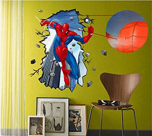 Spiderman 3D Wall Sticker Decal Wall Paper Decor Rooms Kids Removable Vinyl Sticker