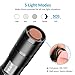 BYBLIGHT Pack of 4 LED Flashlights, 800 Lumen Ultra Bright LED Flashlight with 5 Modes, Zoomable, Waterproof, Handheld Small Flashlight for Outdoor Camping, Fishing and Hunting (Black)