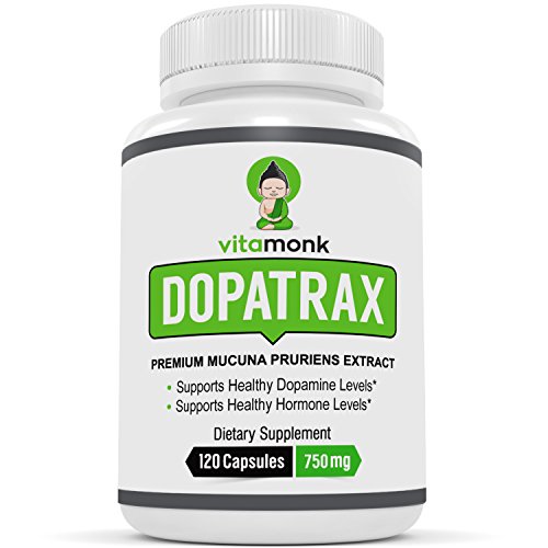 DopaTrax™ - Premium Mucuna Pruriens Supplement by VitaMonk - Naturally support dopamine balance - 750 mg * 15% L-Dopa per serving, 60 servings per bottle - made from tropical legumes (velvet bean)