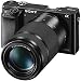 Sony Alpha a6000 Mirrorless Digital Camera with 16-50mm Lens Bundle with 55-210mm Zoom E-Mount Lens, 500mm Preset Telephoto Lens, 64GB Card and Accessories (19 Items)thumb 1