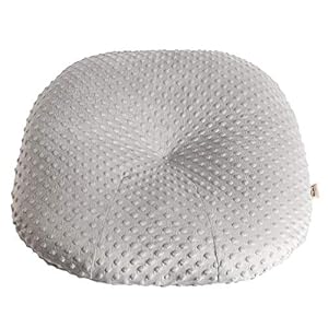 Owlowla Newborn Lounger Cover,Minky Removable Slipcover Fits Newborn Lounger for Baby Boy Girl(Silver Gray)