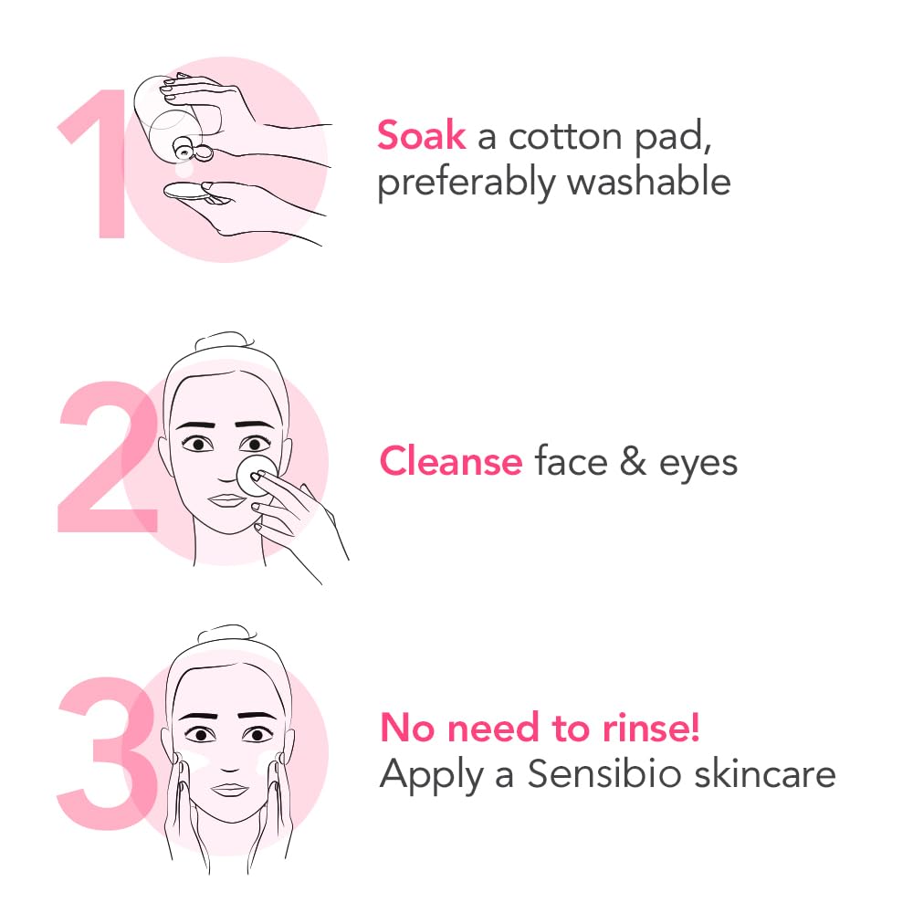 Bioderma Sensibio - H2O Micellar Water - Makeup Remover Cleanser - Face Cleanser for Sensitive Skin