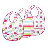 JJ Cole Bib Set Pink Shapes 3 Pack