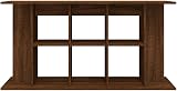 vidaXL Aquarium Stand Engineered Wood Fish Tank Holder with Storage Brown Oak view 5