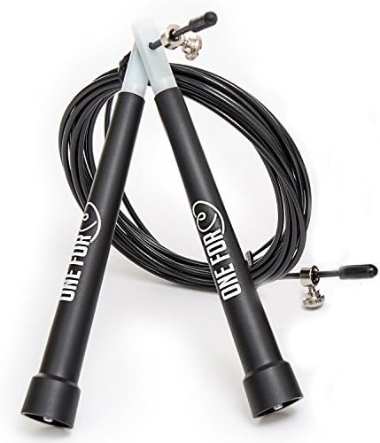 Jump Rope Adjustable Cable Best for Crossfit Speed Jump Rope Double Unders Boxing MMA WOD Cardio Workout Speed Skipping Fast Exercise and Fitness Training For Men Women Adults Jumping Rope