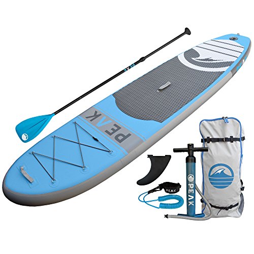 Buy PEAK Inflatable Stand Up Paddle Board with Adjustable Paddle