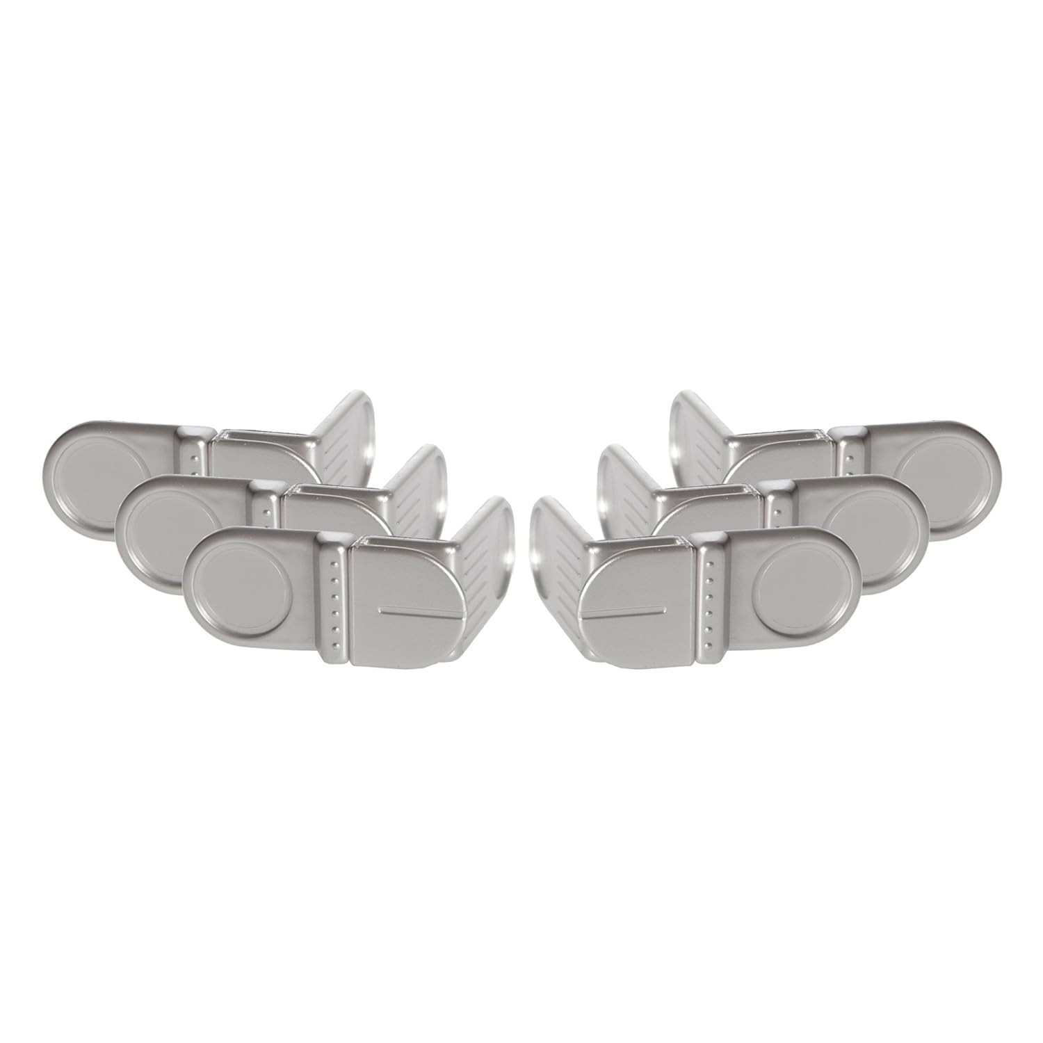 Dreambaby Angle Lock (Pack of 6, Silver colour)