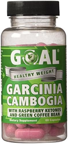 Goal Healthy Weight - Garcinia Cambogia Weight Loss Combo Pills 60 Capsules - Plus Raspberry Ketones and Green Coffee Bean Extract - Best Fat Burners Diet Pills Works Fast for Women and Men