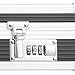 IKAYAA Aluminum Framed Hard Locking Pistol Gun Case Handgun Revolver Carry Storage Box with 2 Combination Lock