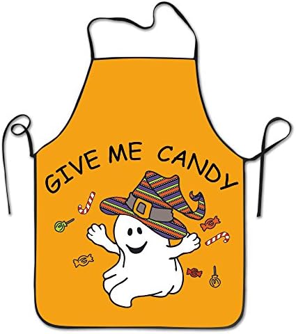 Halloween Ghost Personalized Waist Adjustable Durable Apron Unisex Kitchen Cooking Comfortable Apron
