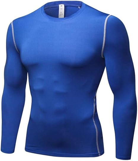 Gaodpz La Ropa de Secado rápido Wicking Apretada Camiseta del Entrenamiento Sudor de los Hombres de los Deportes de Fitness Manga Larga, un Sudor Camisa de Manga Larga: Amazon.es: Deportes y aire