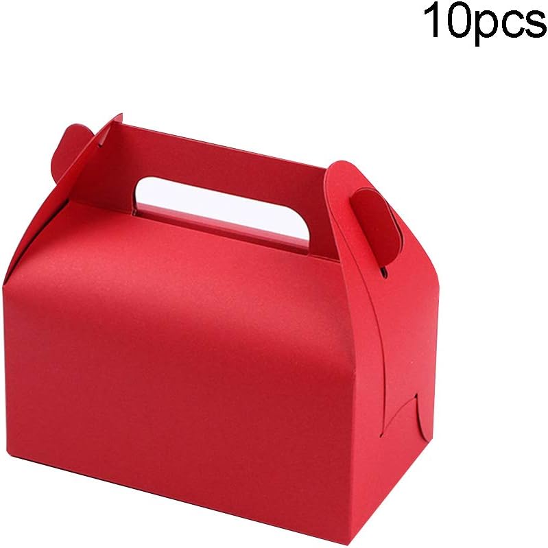 WFZ17 - Caja de papel para magdalenas (10 unidades, con asa) rosso: Amazon.es: Hogar