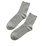 Trelemek Women's Cotton Free Size Grey Socks