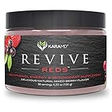 KaraMD Revive Reds | Doctor Formulated Concentrated Polyphenol Energy Blend | Natural & Non-GMO Superfood Powder Health Supplement | Vital Reds, Antioxidants, Complete Digestive Enzymes - 30 Servings