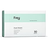 FREY Naturally Scented Dryer Sheets - Fabric Softener for Soft, Fresh & Clean Clothes (1-pack, Cedar Grove)