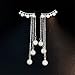 Myhouse Hand Make Pearl Long Earings Elegant Women Earings Jewelry Gift