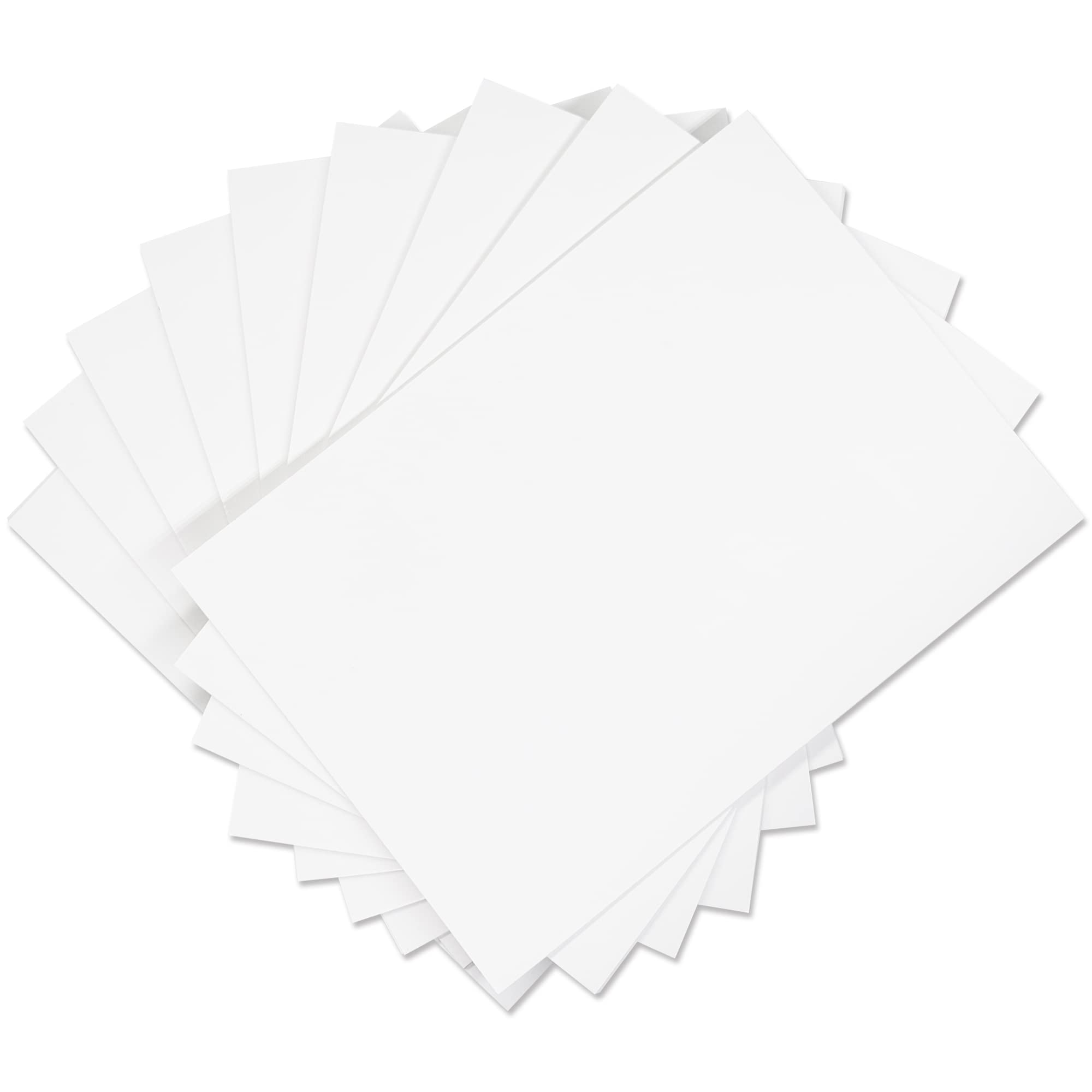 White Card Paper 220 GSM A4 Thick Craft Paper - (Pack of 50 Sheets)