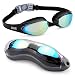 aegend Swim Goggles, Streamlined Design Swimming Goggles No Leaking Anti Fog Premium UV Protection 180 Degree Vision and Soft Silicone Nose Bride, Pool Goggles for Adult Men Women