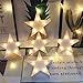 LED Plastic Star Night Light,Nursery Light Wall Decor for Christmas,Birthday Party,Kids Room, Baby Room Table Lamp(White)