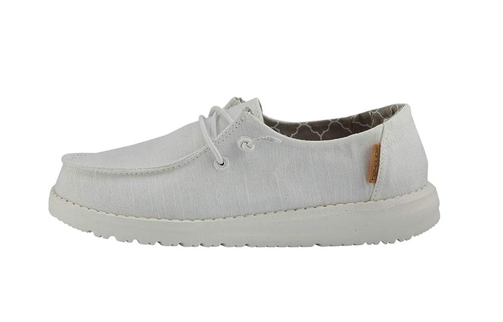Hey Dude Wendy Youth Linen White Size 1