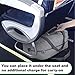 WANDF Foldable Travel Duffel Bag Luggage Sports Gym Water Resistant Nylon (C-Light Grey Denis)