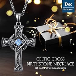ADMETUS Black Celtic Cross Necklace Sterling Silver
