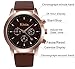 Kteta Men's Watch Classic Business Casual Chronograph sports Quartz Analog Leather Wristwatches(Brown)