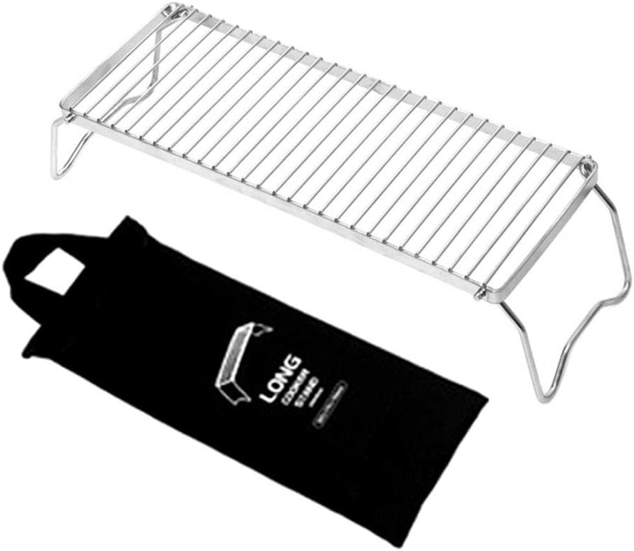 Folding Campfire Grill Mini Stainless Steel Campfire BBQ Grill Rack for Fishing,Backpacking,Hiking, Picnics