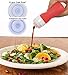 Timiuu Squeeze Salad Dressing Bottles with Cleaning Brush | Portable Sauce Bottles Condiment Bottles | Dressing to Go for Lunch | 3 OZ, Set of 4 | Food-Grade Silicone, BPA Free