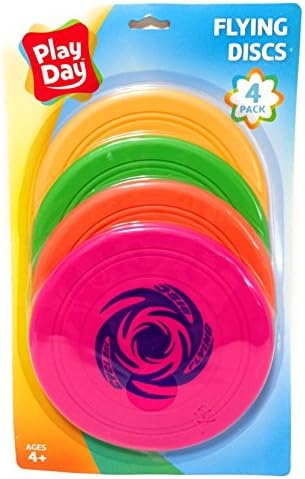 Flying Discs Kids Play 7" Soft Rubber 4 Pack
