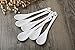 Porlien 5-inch White Teaspoons, Small Coffee Spoons Set of 6, Perfect for Coffee Cups and Teacups