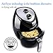 Air Fryer Electric 3.8QT XL Low Fat Fryer,Oil Free Air Fryer,Dishwasher Safe Auto Shut off & Timer Fry drawer 7-in-1 XL with 5-piece Accessory 1500W Watt Electric Deep Fryers Multi-function with Rapi