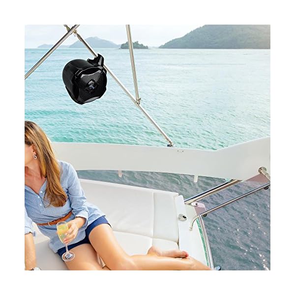 Lanzar-65-Bluetooth-Wakeboard-Speaker-Active-Powered-Marine-Tower-Speaker-2-Way-Water-Resistant-1000-Watt-AQAWBS64BK