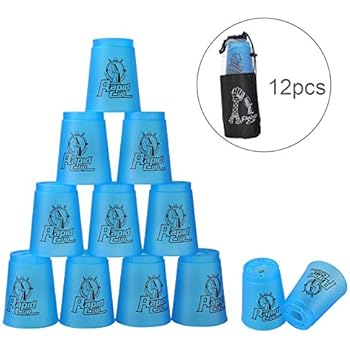 Amazon.com: Quick Stack Cups - Set of 12 Sport Stacking Cups - By ...