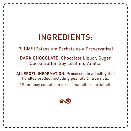70% Cocoa Dark Chocolate Covered Prunes, 3.9 oz Bag