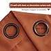 H.VERSAILTEX Thermal Insulated Blackout Shades Formaldehyde-Free Kids Room Curtains,Grommet Top,52 by 63 - Inch - Orange - Set of 2 Panels