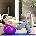 URBNFit Exercise Ball - Yoga Ball in Multiple Sizes for Yoga, Pilates, Pregnancy, Stability - Anti-Burst Swiss Balance Ball w/Quick Pump – Office Ball Chair for Home and Gym – 26 Inch - Purple