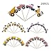 YunKo Cupcake Toppers Cake Decorative Toppers Cupcake Decorating Tools for Party (Truck 24 pcs)