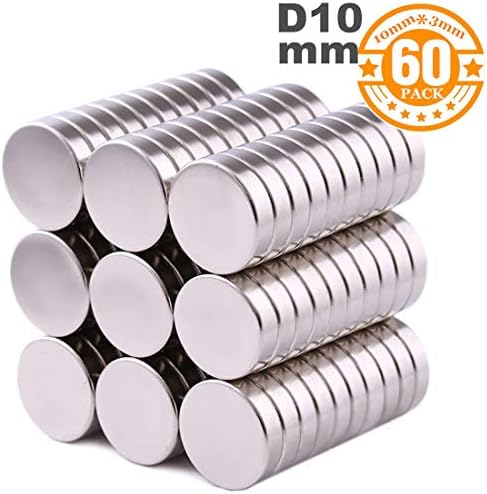 ELECFIND Magnets Magnet, for Refrigerator Fridge, Round, Permanent, Craft, Office(Disc:10x3mm)