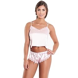 Besame Babydoll Women Sexy Lingerie Shiny Satin